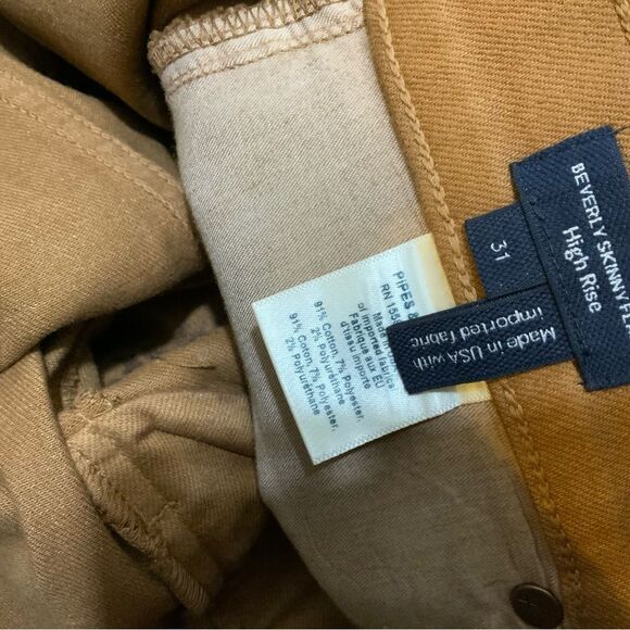 Veronica Beard Beverly metallic High-Rise Wide Leg Jeans - Picture 6 of 6